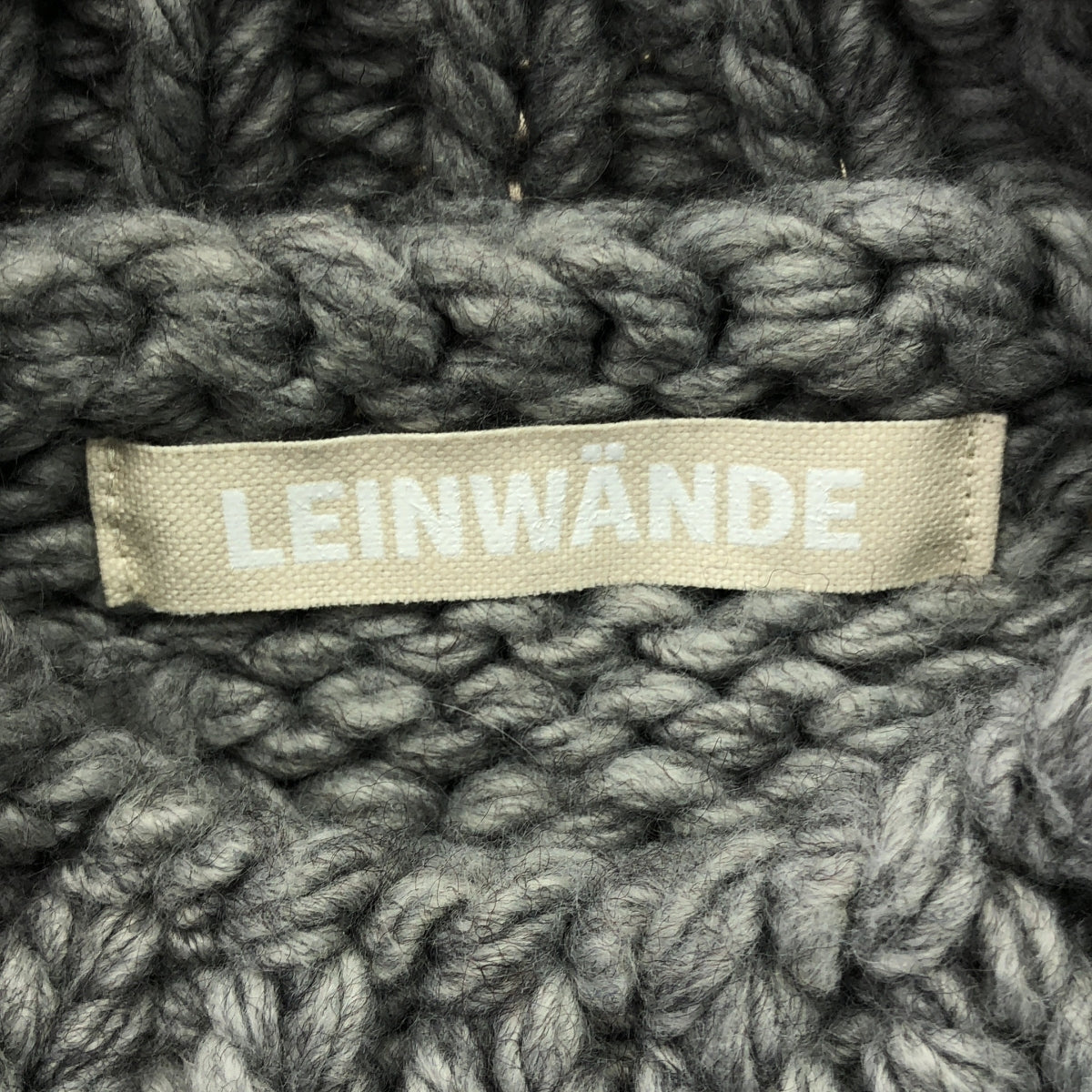 LEINWANDE / ラインヴァンド | Snow Slope Intarsia Top / ウール バイカラー オーバー ニット セーター | F | レディース