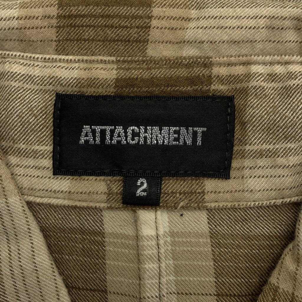 ATTACHMENT / アタッチメント | アンゴラ混 チェックシャツ | 2 | メンズ