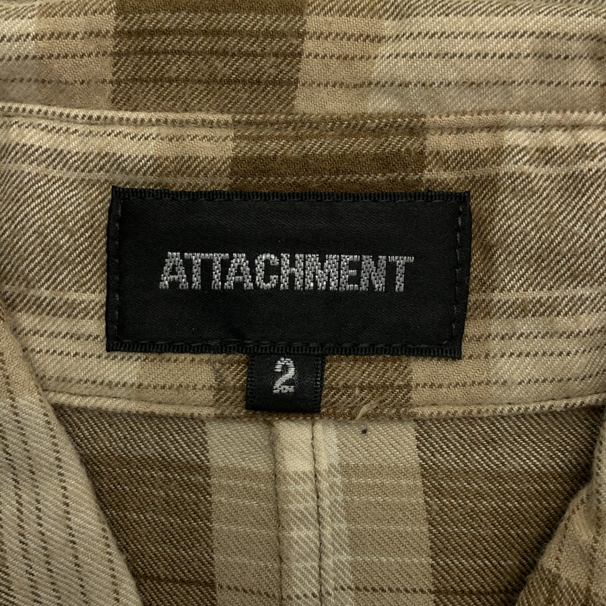 ATTACHMENT / アタッチメント | アンゴラ混 チェックシャツ | 2 | メンズ