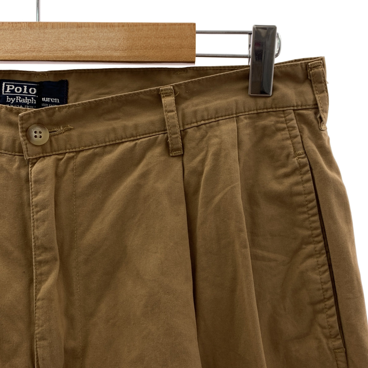 POLO RALPH LAUREN | 1990 年代 | 美國製造斜紋棉布休閒褲 | 尺寸 34 | 男款