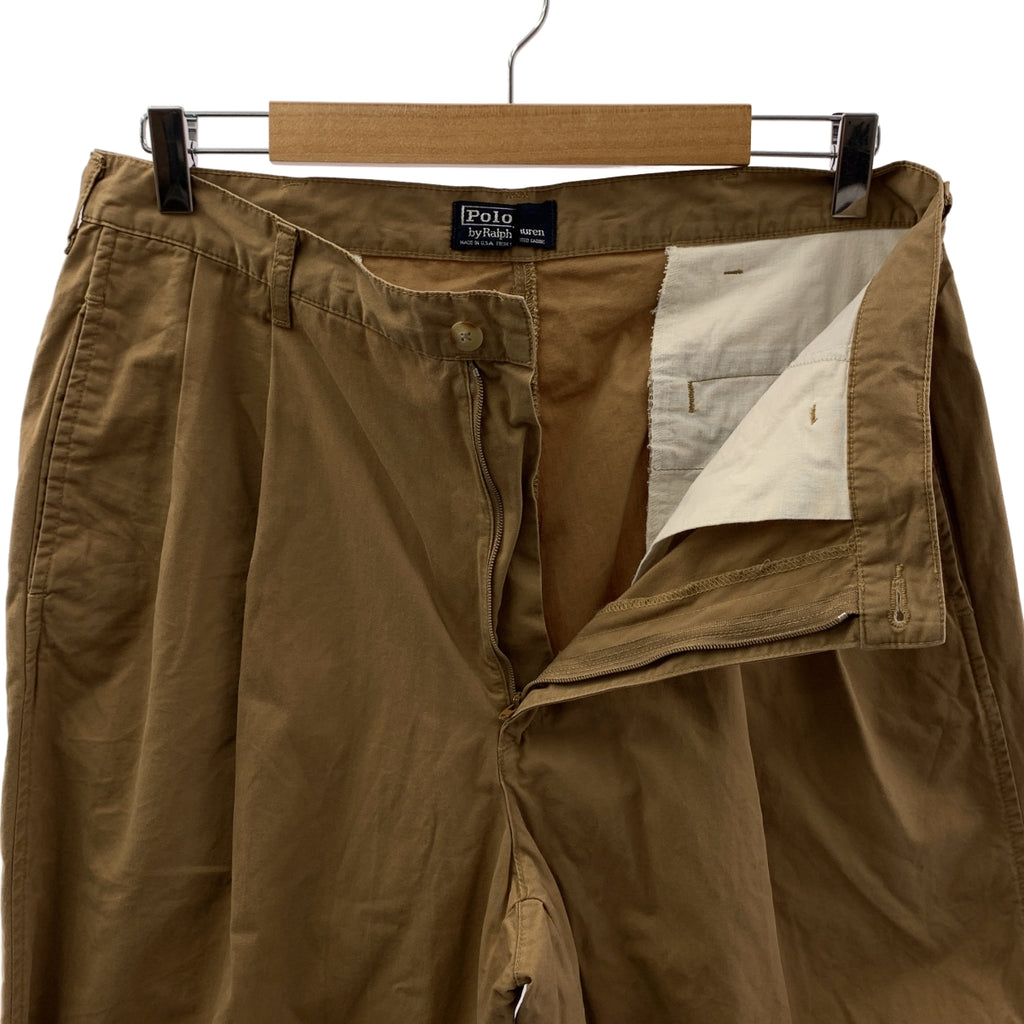 POLO RALPH LAUREN | 1990 年代 | 美國製造斜紋棉布休閒褲 | 尺寸 34 | 男款