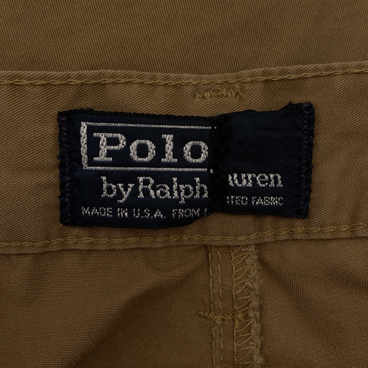 POLO RALPH LAUREN | 1990 年代 | 美國製造斜紋棉布休閒褲 | 尺寸 34 | 男款