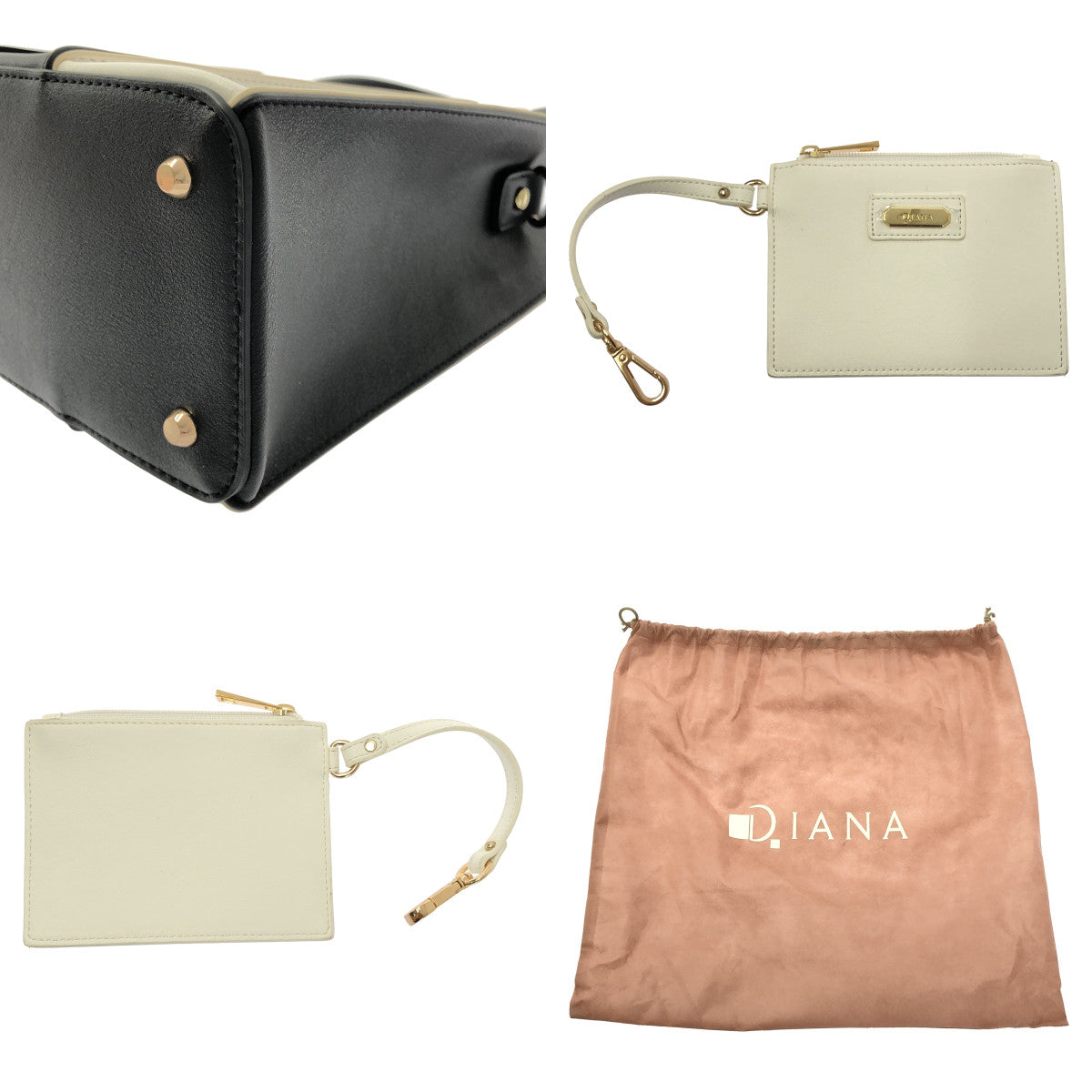 DIANA / ダイアナ | バイカラー レザー 2way ショルダーバッグ |