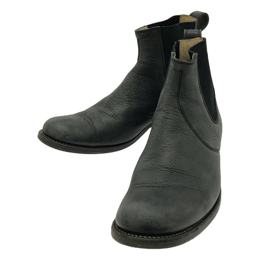 ARTS&amp;SCIENCE | Leather side gore short boots | 24 1/2 | Charcoal black | Women's