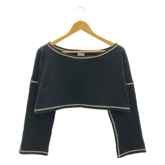 BASErange / Base Range | CAMER PULLOVER FCPU RIB WI23 Cropped Rib Top | XS | Women's