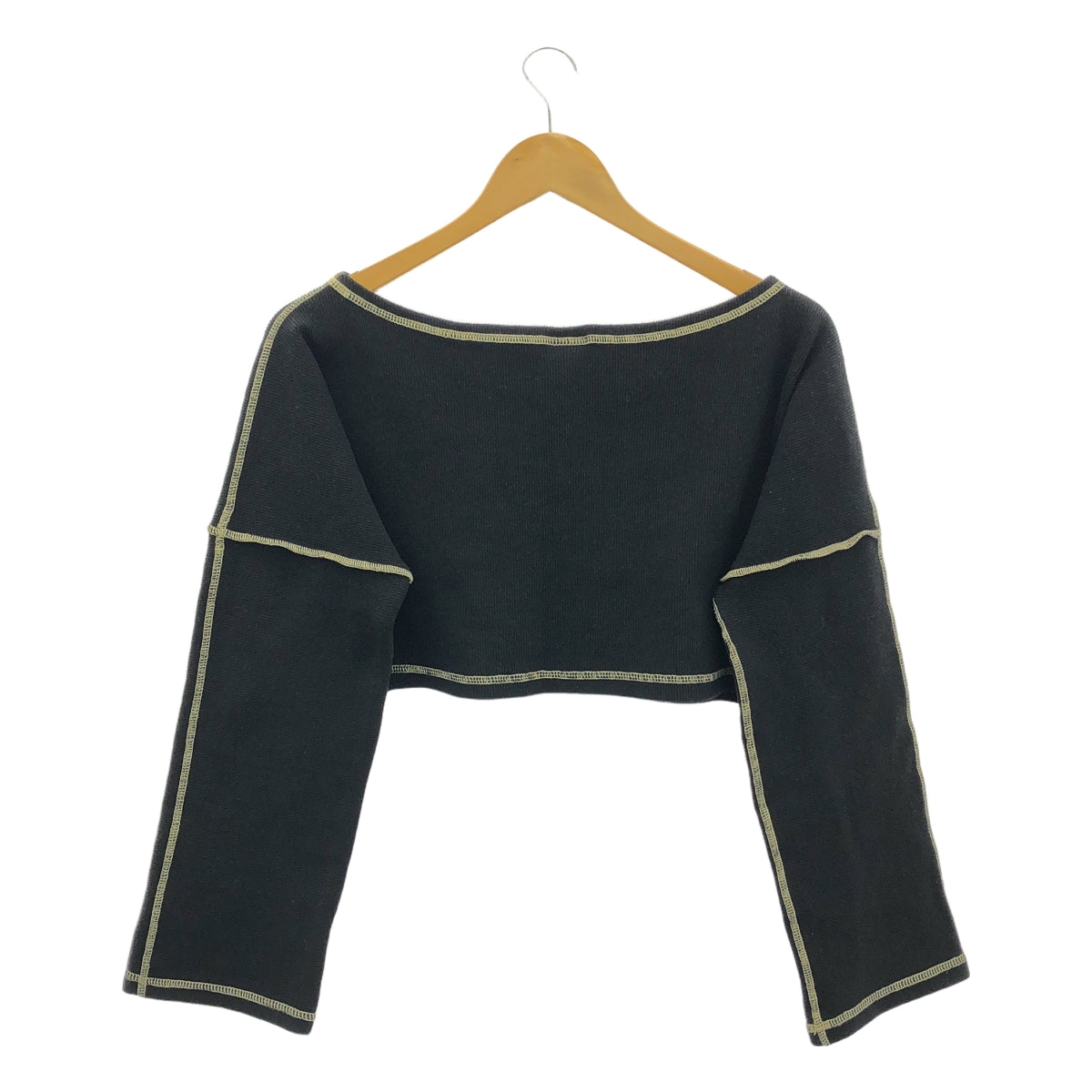 BASErange / Base Range | CAMER PULLOVER FCPU RIB WI23 Cropped Rib Top | XS | Women's
