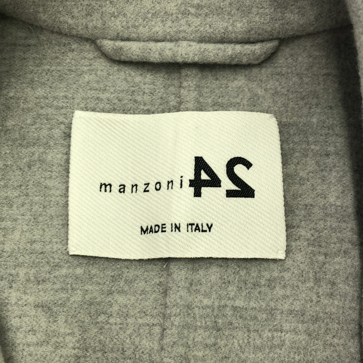 MANZONI24 / マンゾーニ24 | × Loro Piana / ロロ・ピアーナ 別注 ベルテッド ロングコート | グレー | レディース
