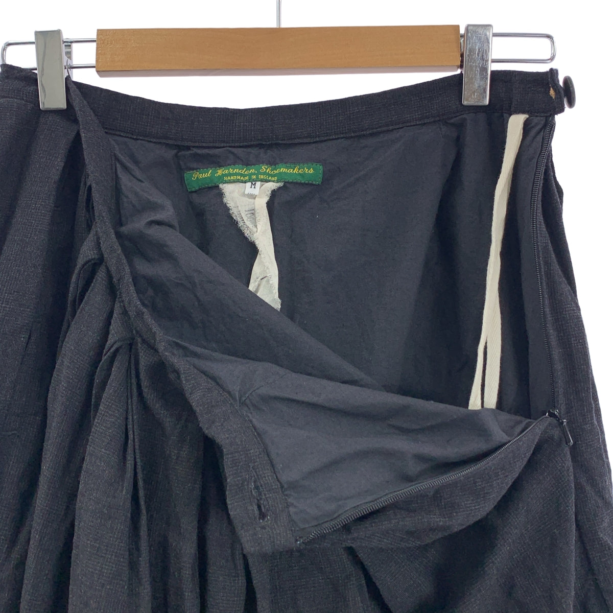 Paul Harnden / 폴 하덴 | wool cashmere skirt / 캐시미어 블렌드 집게 볼륨 스커트 / 안감 | M |