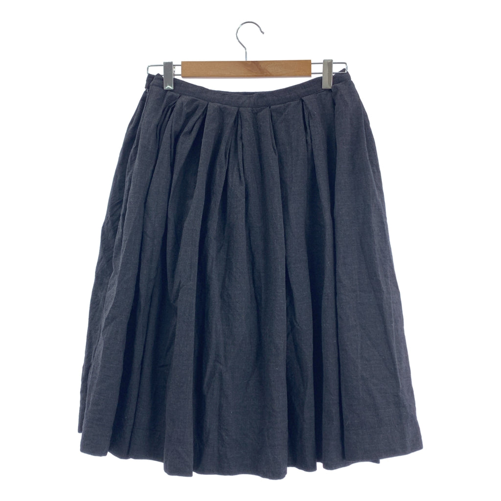 Paul Harnden / 폴 하덴 | wool cashmere skirt / 캐시미어 블렌드 집게 볼륨 스커트 / 안감 | M |