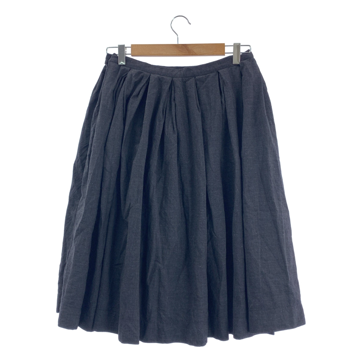 Paul Harnden / 폴 하덴 | wool cashmere skirt / 캐시미어 블렌드 집게 볼륨 스커트 / 안감 | M |
