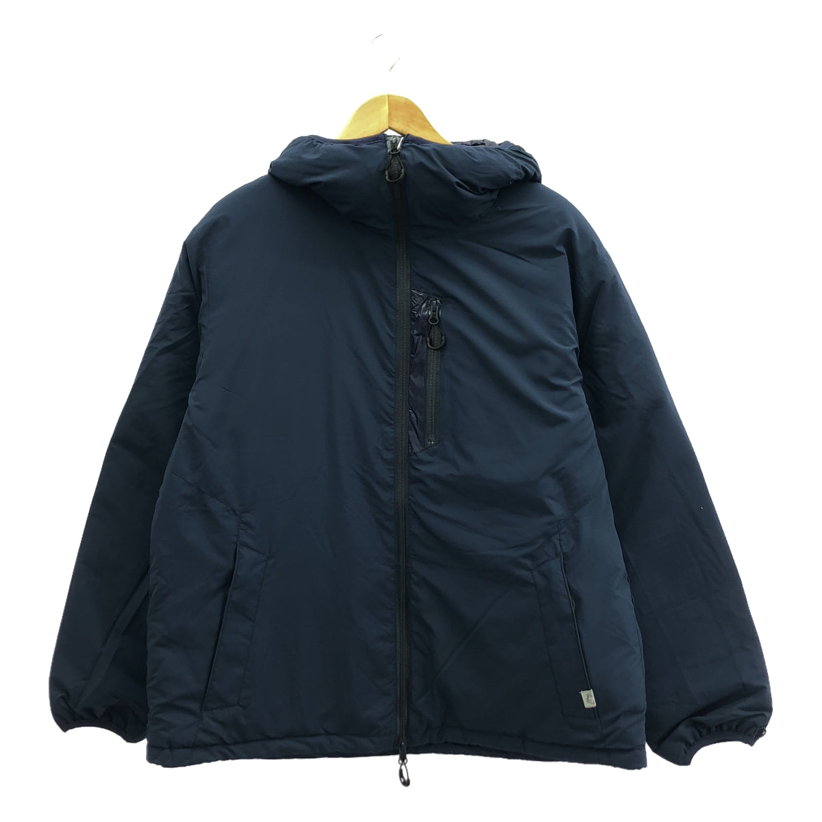 [新產品] 舒適的戶外服裝 | 2023秋冬 |泡泡袖連帽羽絨外套 | L |海軍 |男士