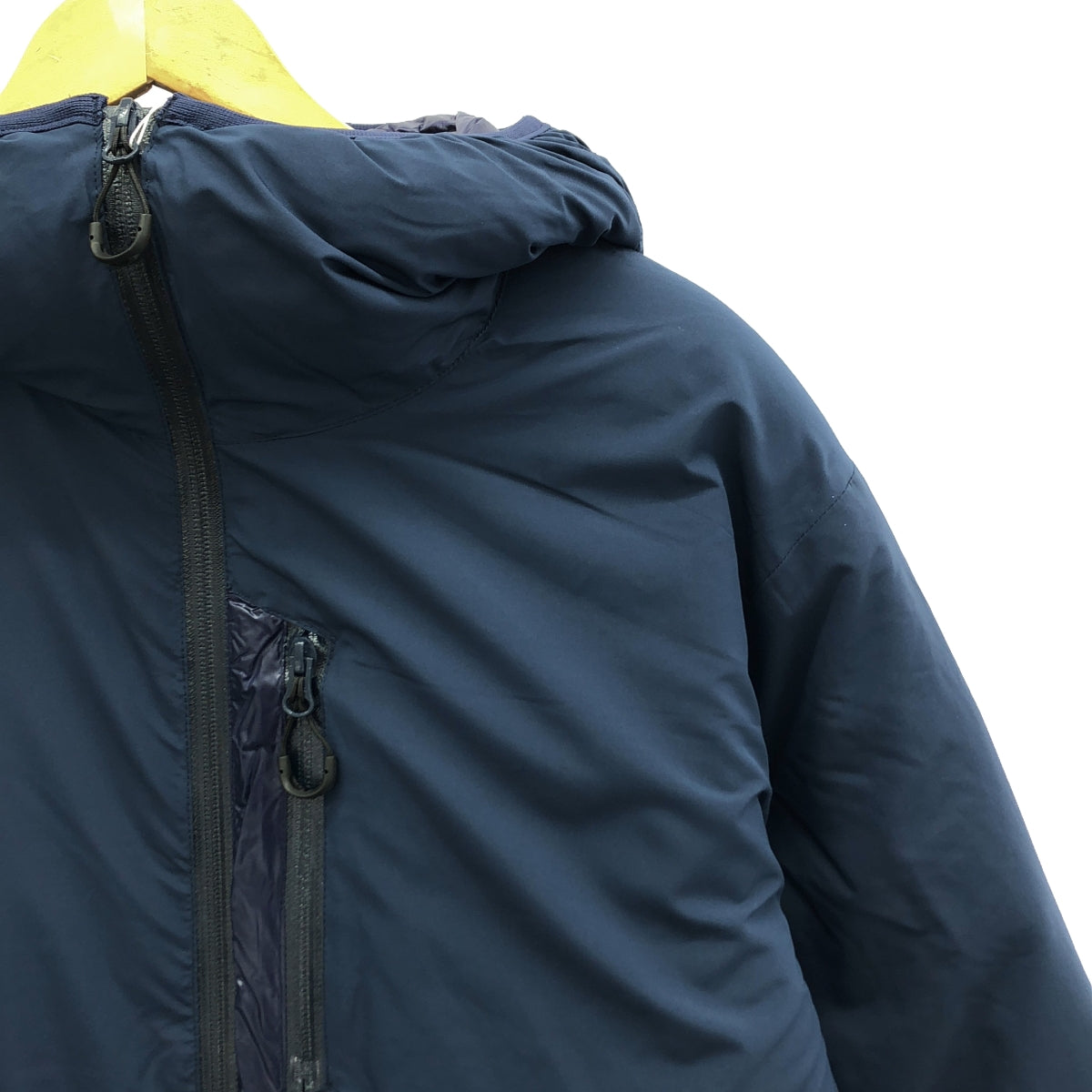 [新產品] 舒適的戶外服裝 | 2023秋冬 |泡泡袖連帽羽絨外套 | L |海軍 |男士
