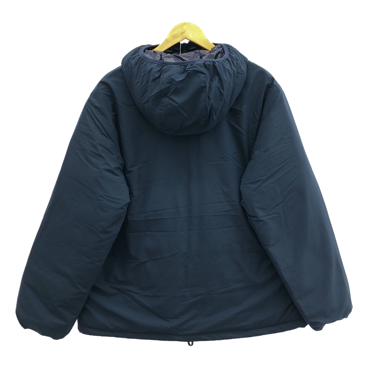 [新產品] 舒適的戶外服裝 | 2023秋冬 |泡泡袖連帽羽絨外套 | L |海軍 |男士