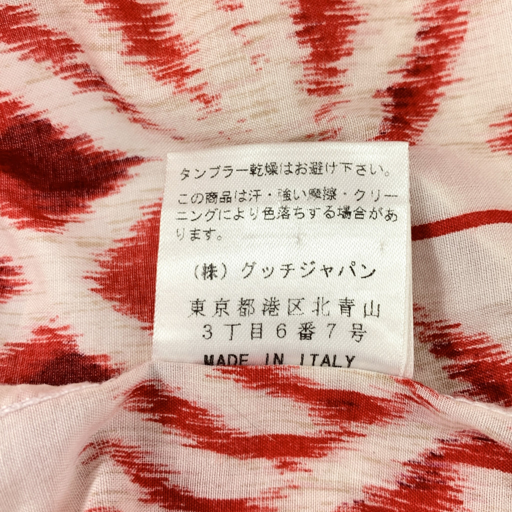 GUCCI | 湯姆福特時代棉質全印花襯衫 | 尺寸 38 | 男款