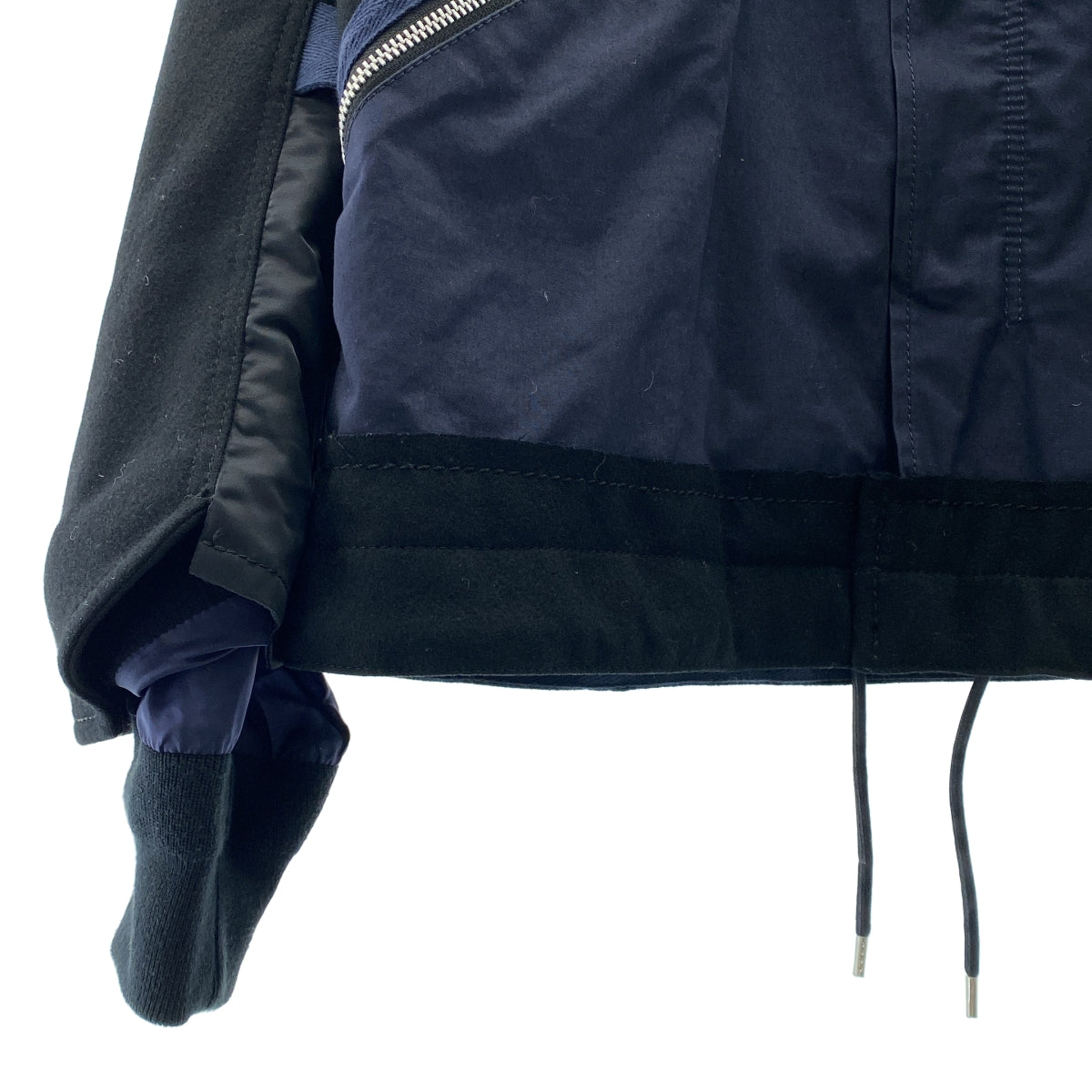 sacai / サカイ | 異素材切替 ハイブリッド ミリタリージャケット | 2