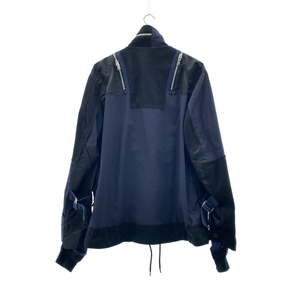 sacai / サカイ | 異素材切替 ハイブリッド ミリタリージャケット | 2 | メンズ