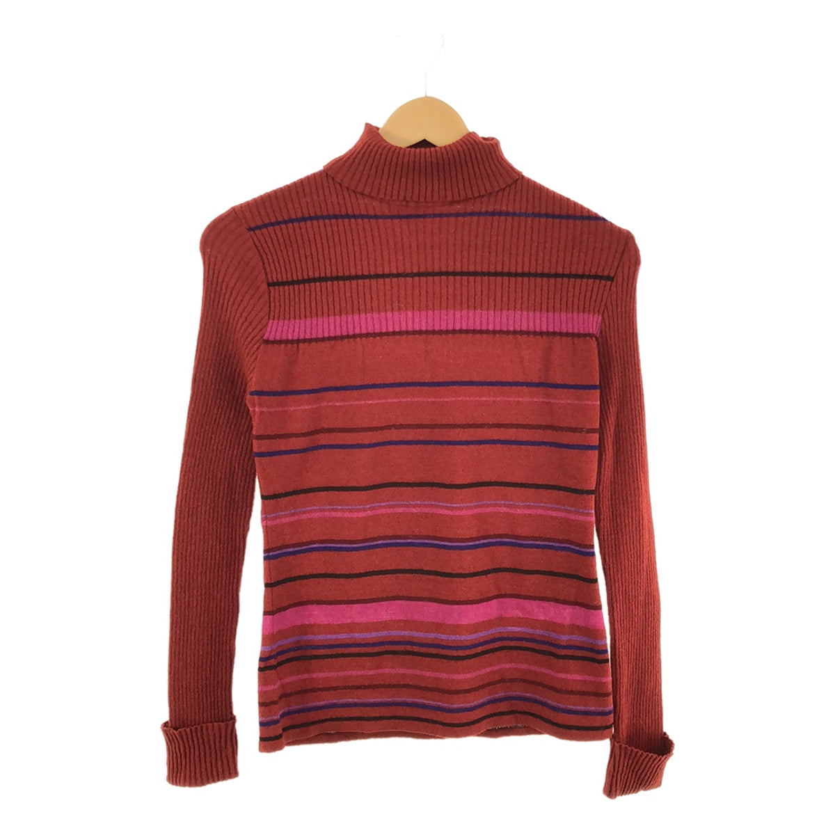 KENZO | Striped high neck knit | M | Red | Women's