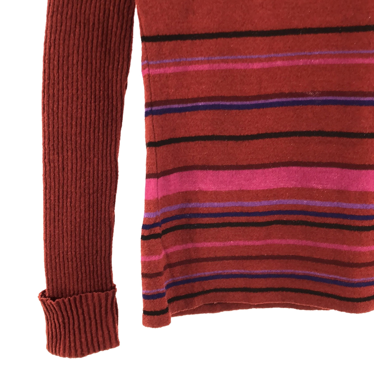 KENZO | Striped high neck knit | M | Red | Women's