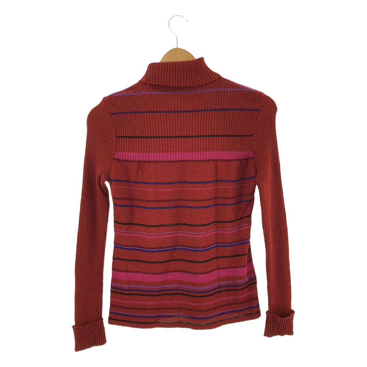 KENZO | Striped high neck knit | M | Red | Women's