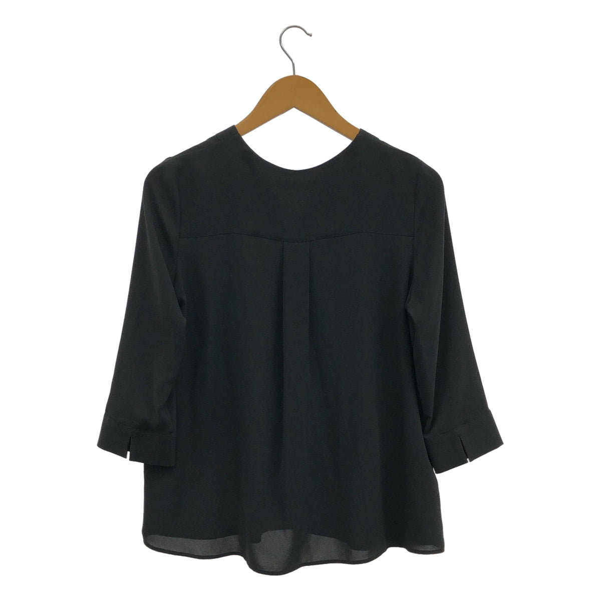 theory luxe / セオリーリュクス | PEARL.GGT SHRRE Vネック ブラウス シャツ | 36 | ブラック | レディース