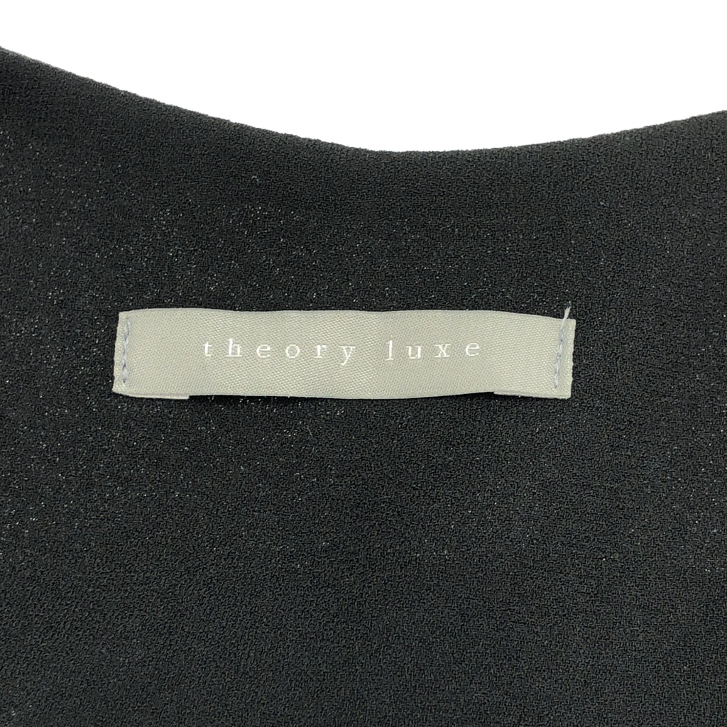 theory luxe / 세오리랏쿠스 | PEARL.GGT SHRRE V 넥 블라우스 셔츠 | 36 | 블랙 | 여성