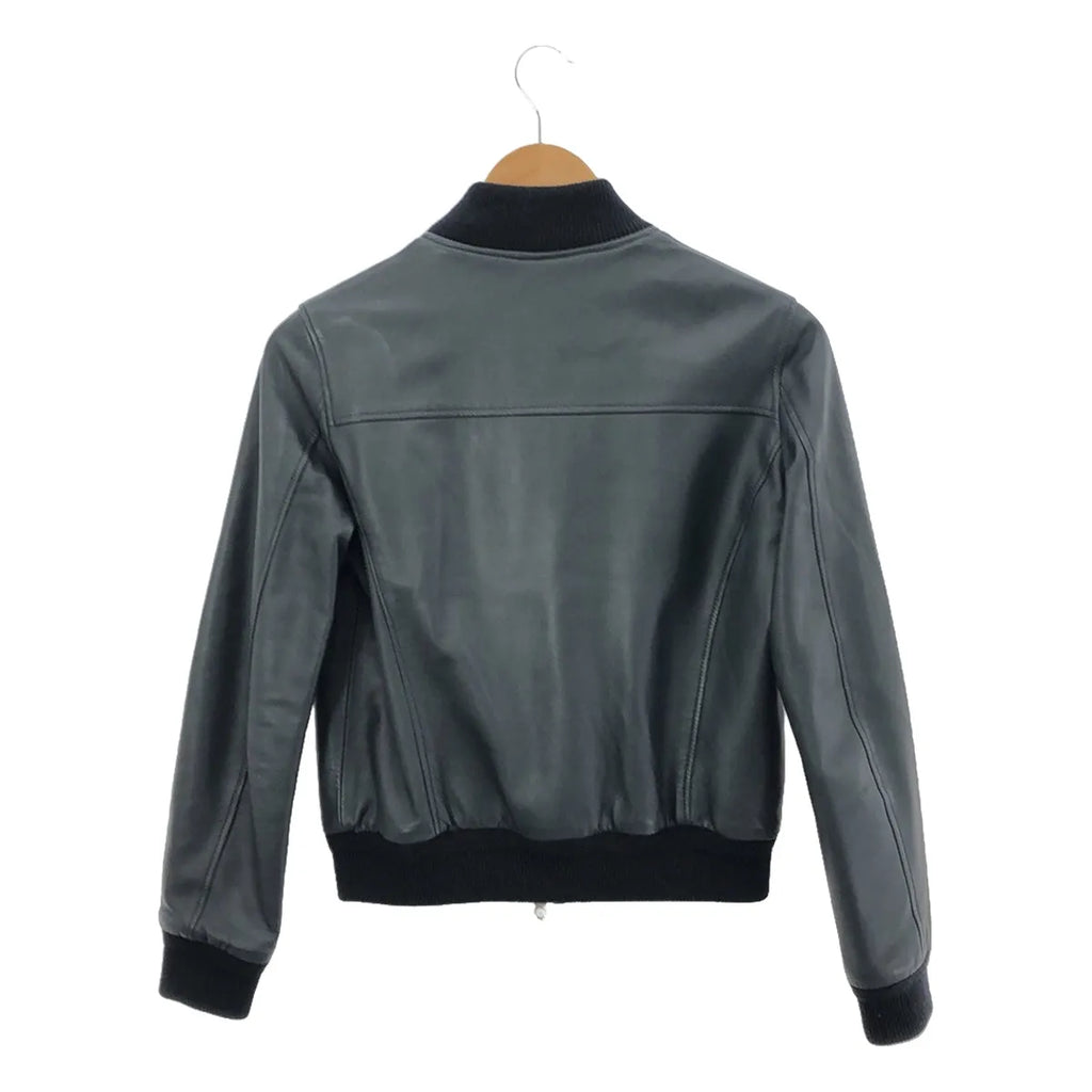 CINQUANTA / チンクワンタ | BOMBER BLOUSON ナッパレザー ボンバージャケット | 36 | ブラック | レディース