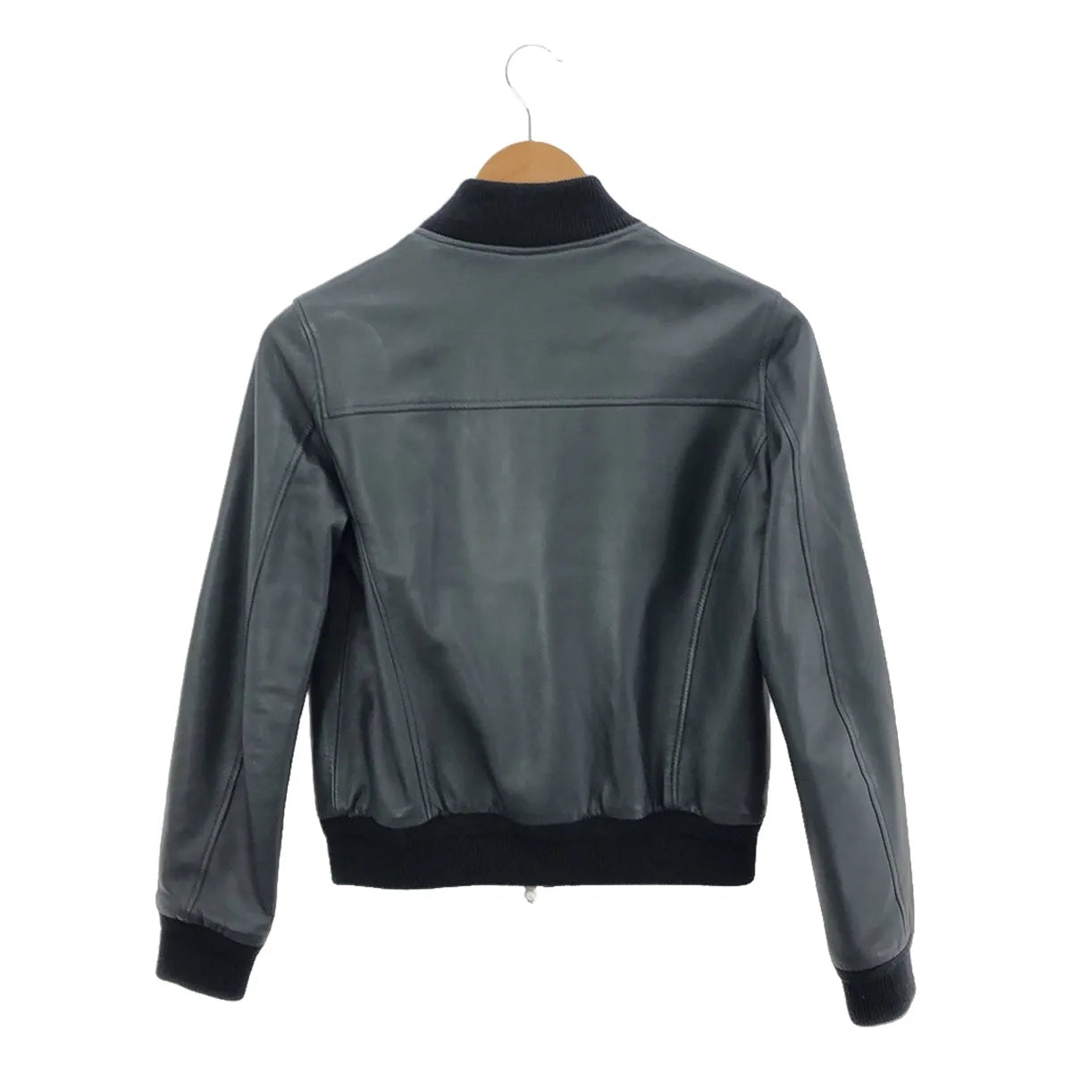 CINQUANTA / 친 완타 | BOMBER BLOUSON 나파 가죽 폭격기 재킷 | 36 | 블랙 | 여성