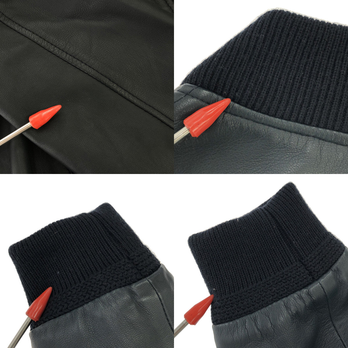 CINQUANTA / チンクワンタ | BOMBER BLOUSON ナッパレザー ボンバージャケット | 36 | ブラック | レディース