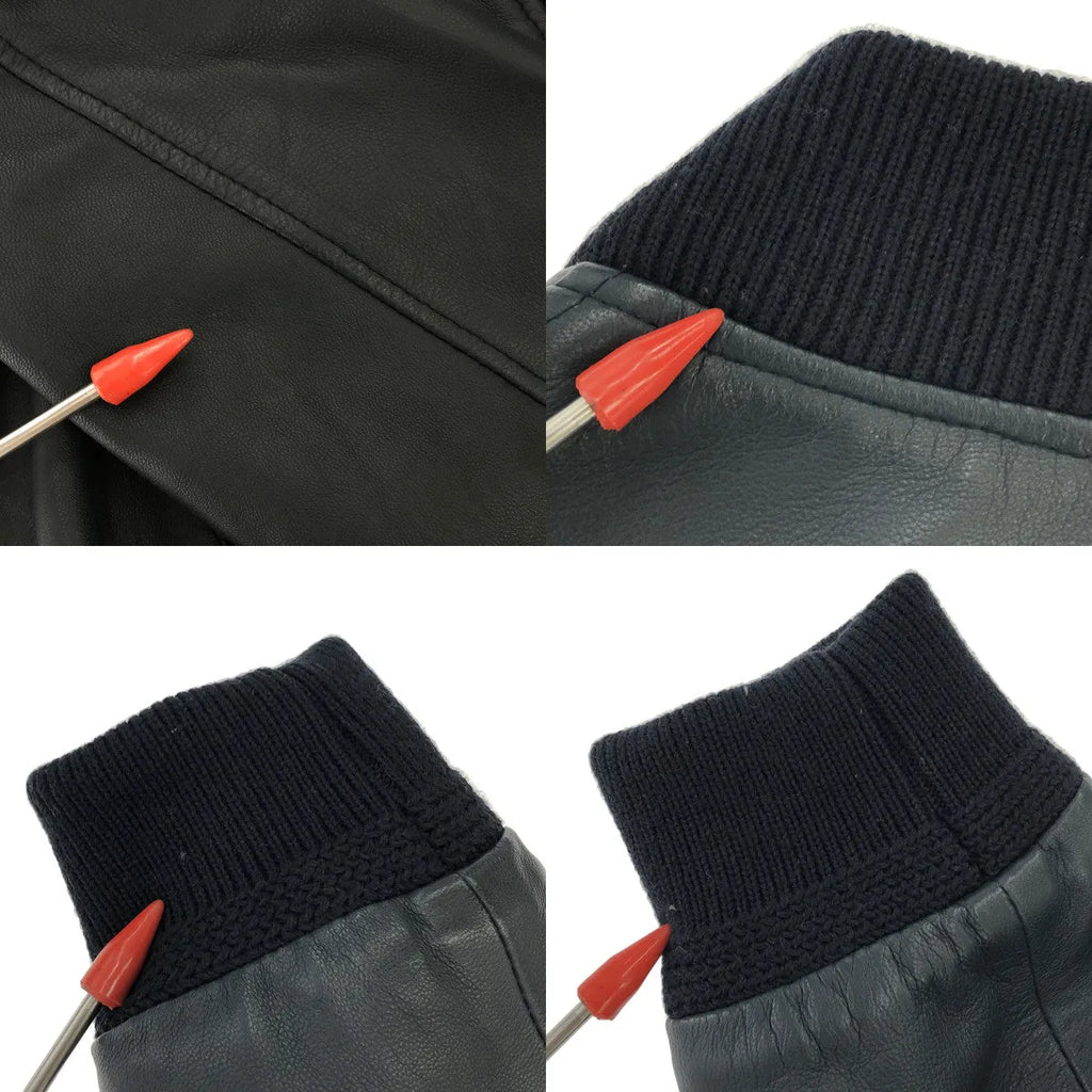 CINQUANTA / チンクワンタ | BOMBER BLOUSON ナッパレザー ボンバージャケット | 36 | ブラック | レディース