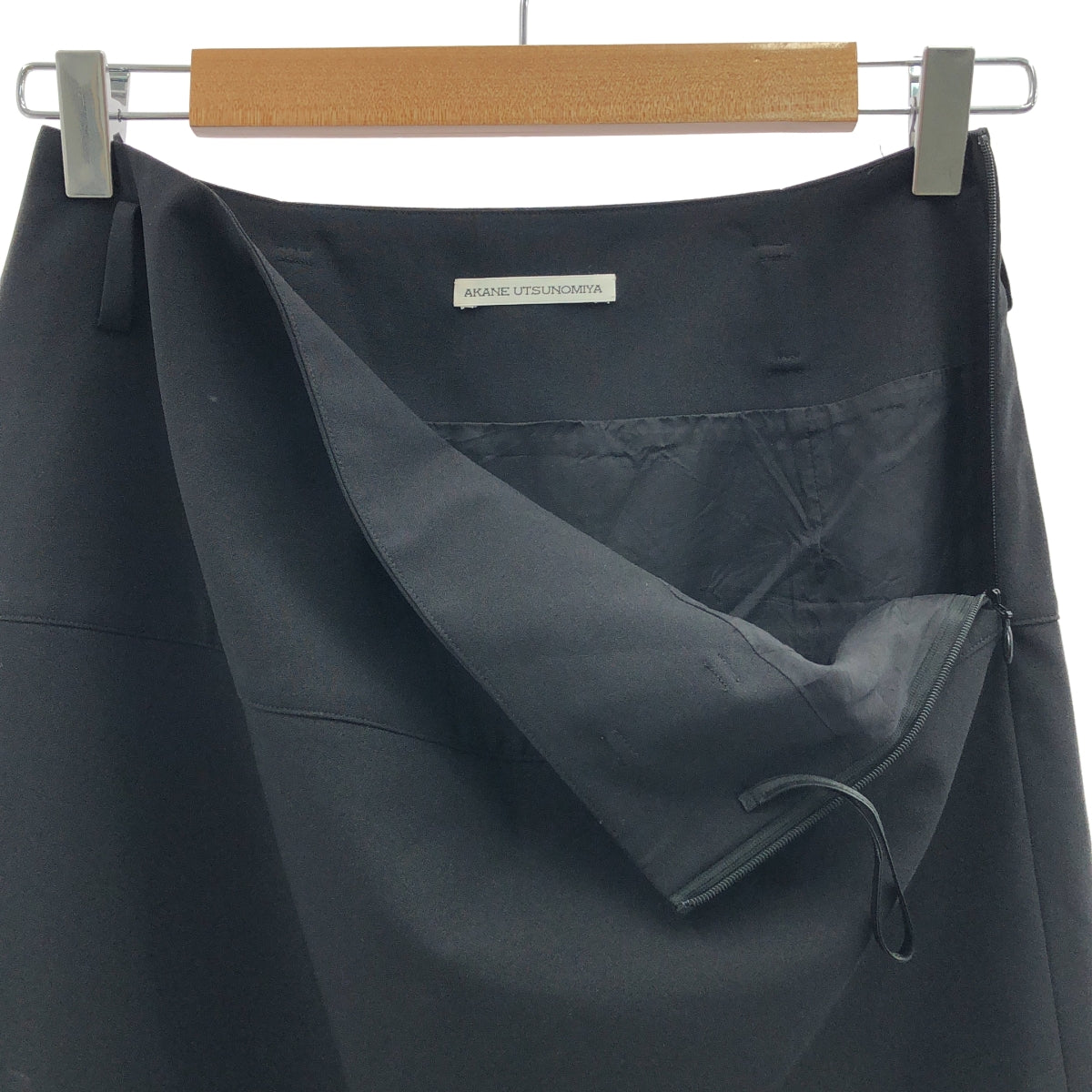 AKANE UTSUNOMIYA / アカネウツノミヤ | アシンメトリー レース スカート | 36 | ブラック | レディース