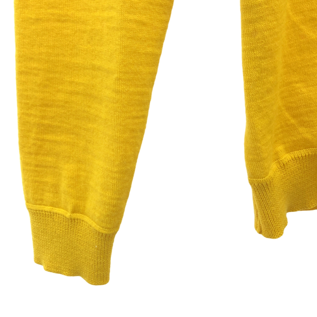 S.N.S. HERNING / エスエヌエスハーニング | Vネック ウールニット カーディガン | S | イエロー | レディース