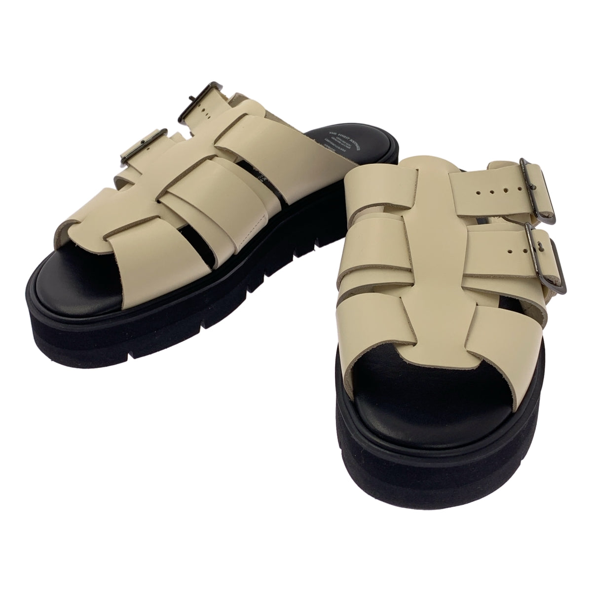 竹原俊之介 |皮革雙帶涼鞋 |