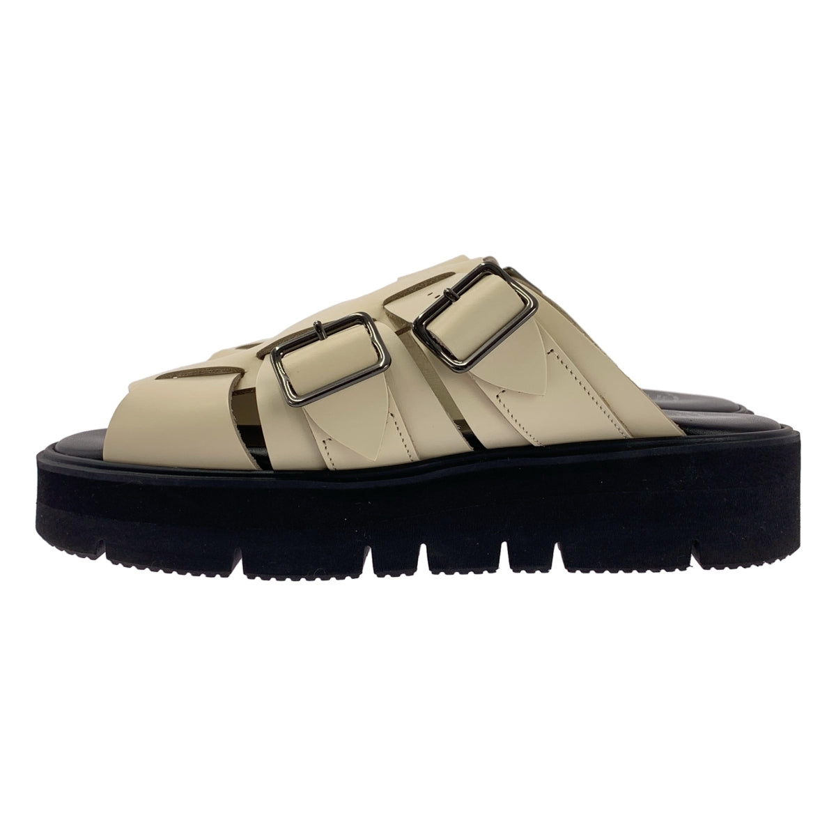 竹原俊之介 |皮革雙帶涼鞋 |