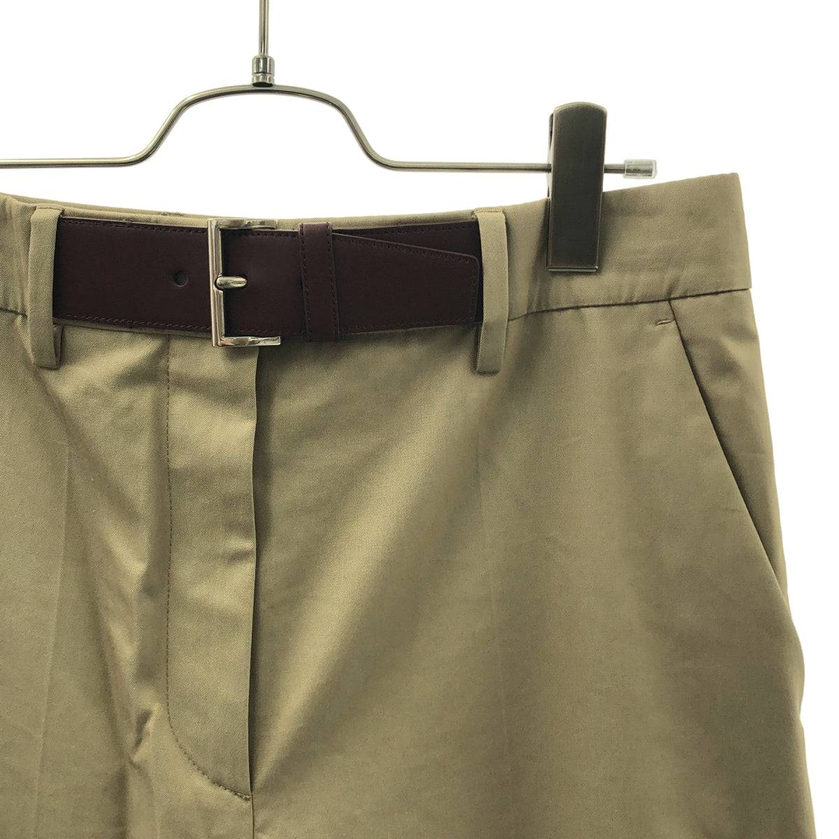 PRADA / プラダ | 2024 | トライアングルロゴ チノ パンツ | 38 | レディース