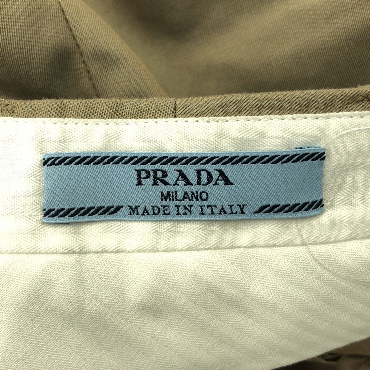 PRADA / プラダ | 2024 | トライアングルロゴ チノ パンツ | 38 | レディース