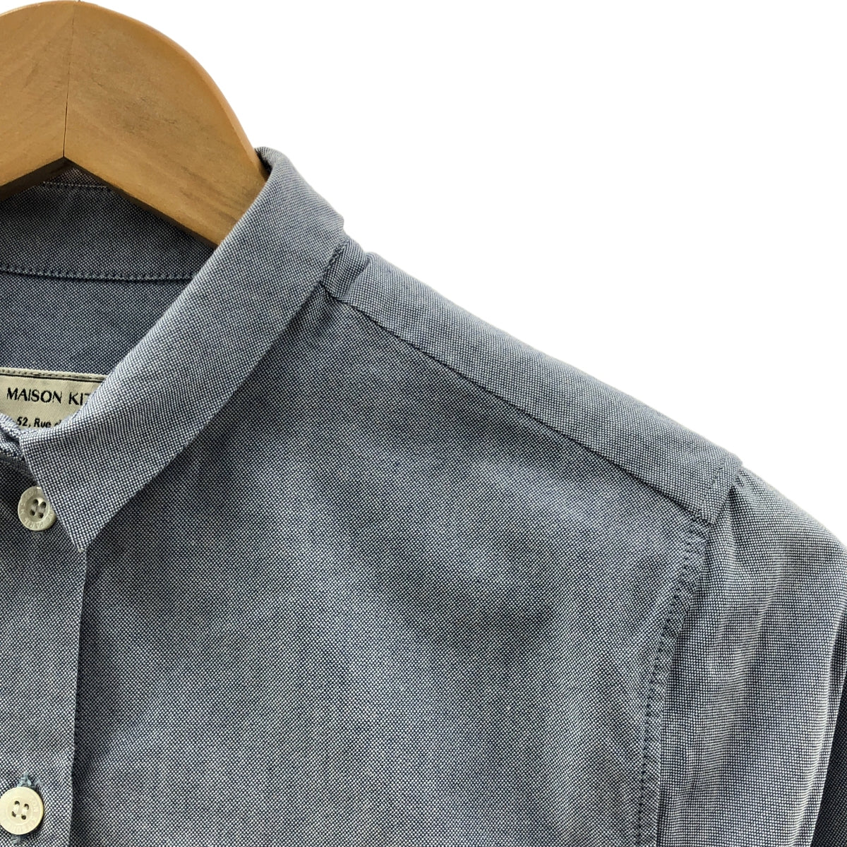 MAISON KITSUNE / メゾンキツネ | コットン エンブロイダリー ロゴボタン シャツ ブラウス | 36 | レディース