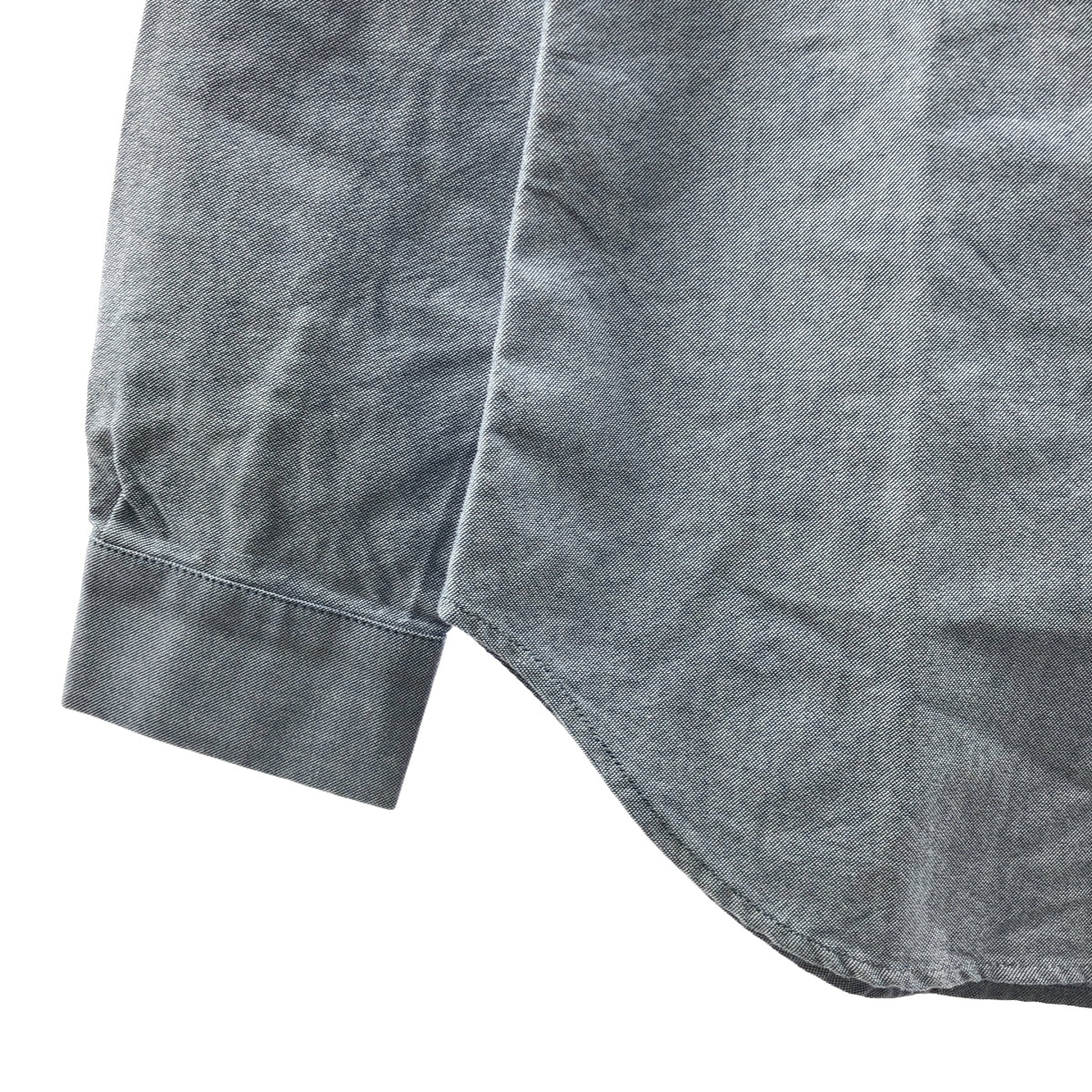 MAISON KITSUNE / 메종 여우 | 코튼 엠브로이드 로고 버튼 셔츠 블라우스 | 36 | 여성