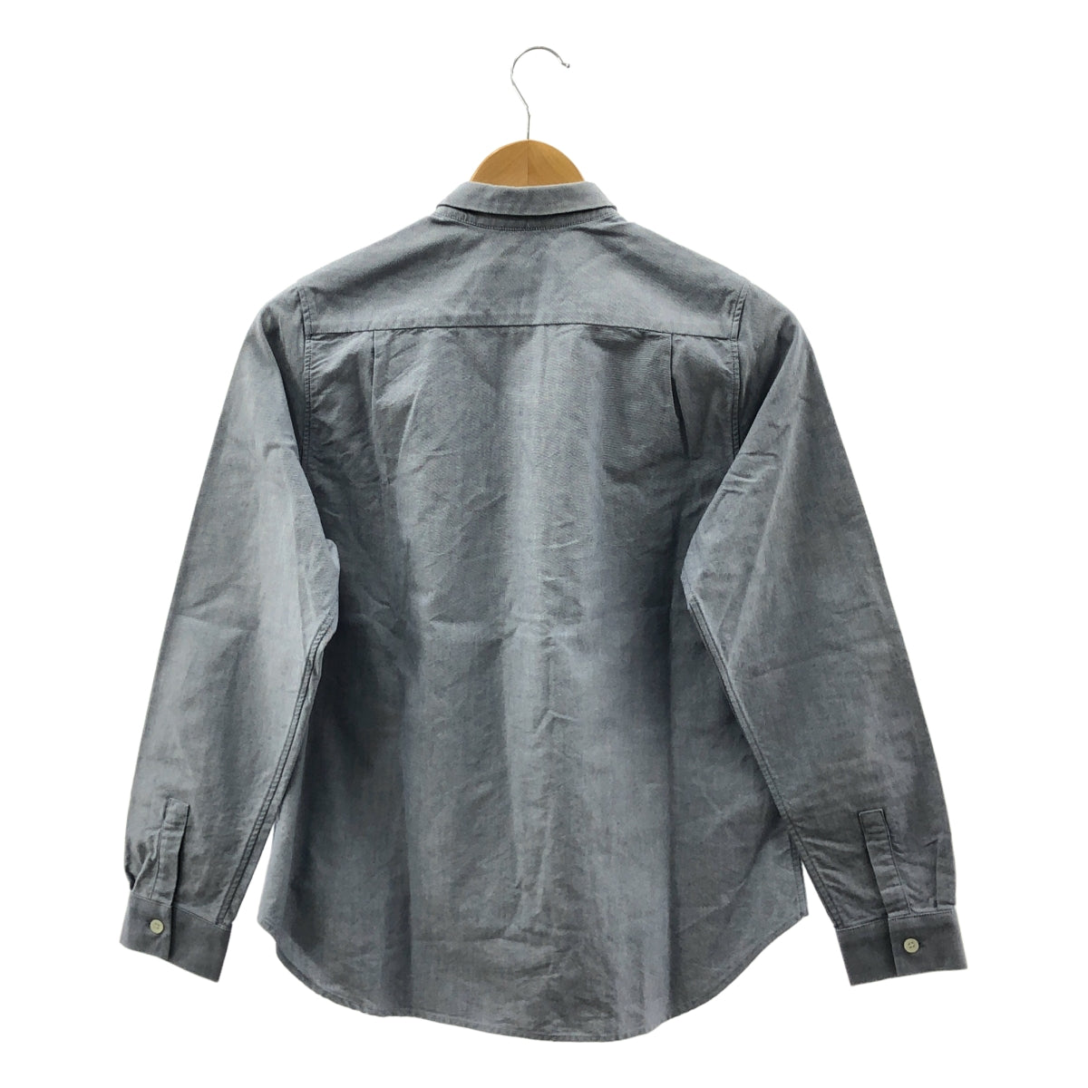 MAISON KITSUNE / 메종 여우 | 코튼 엠브로이드 로고 버튼 셔츠 블라우스 | 36 | 여성