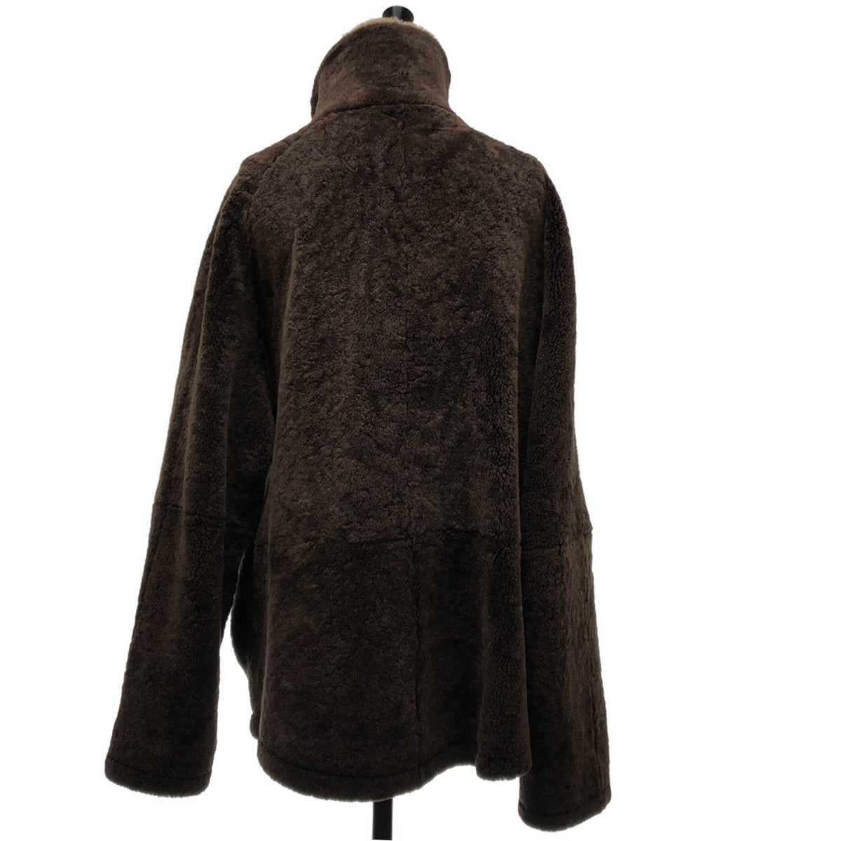 EMPORIO ARMANI / エンポリオアルマーニ | ウール ボア フルジップ オーバーコート / 総裏地 | 52 | メンズ