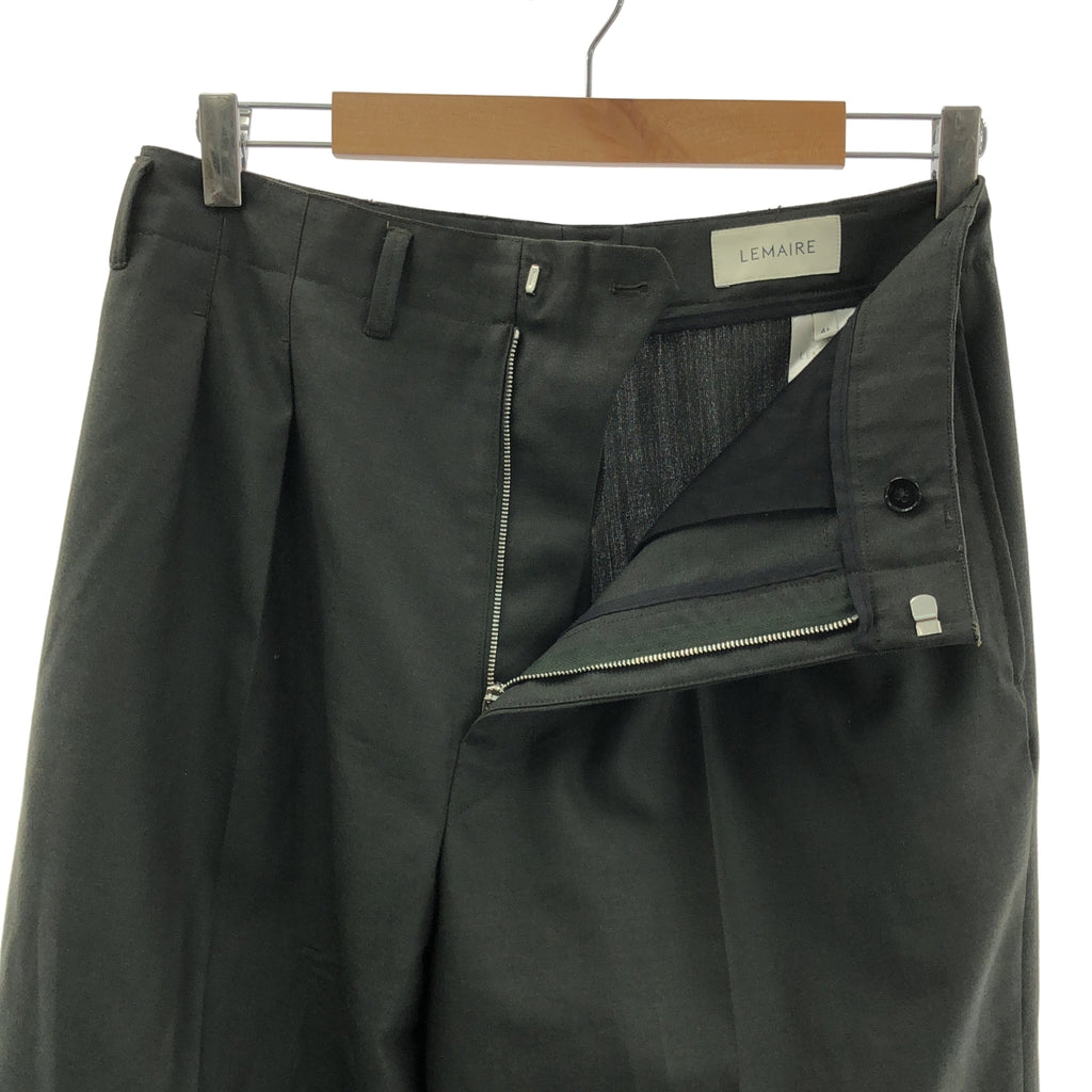 LEMAIRE / 르메르 | 2021AW | 2PLEATS PANTS 울 폴리에스텔 2플리츠 슬랙스 팬츠 |