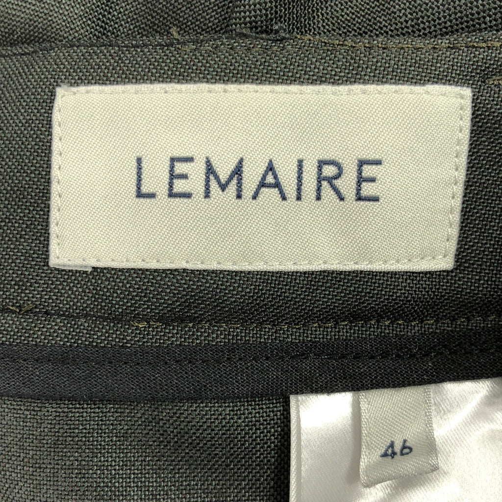 LEMAIRE / 르메르 | 2021AW | 2PLEATS PANTS 울 폴리에스텔 2플리츠 슬랙스 팬츠 |