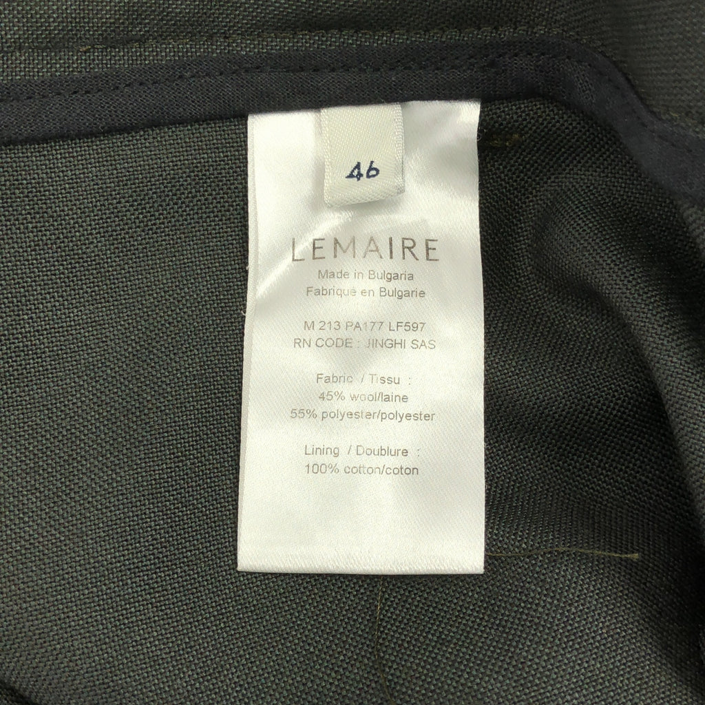 LEMAIRE / 르메르 | 2021AW | 2PLEATS PANTS 울 폴리에스텔 2플리츠 슬랙스 팬츠 |