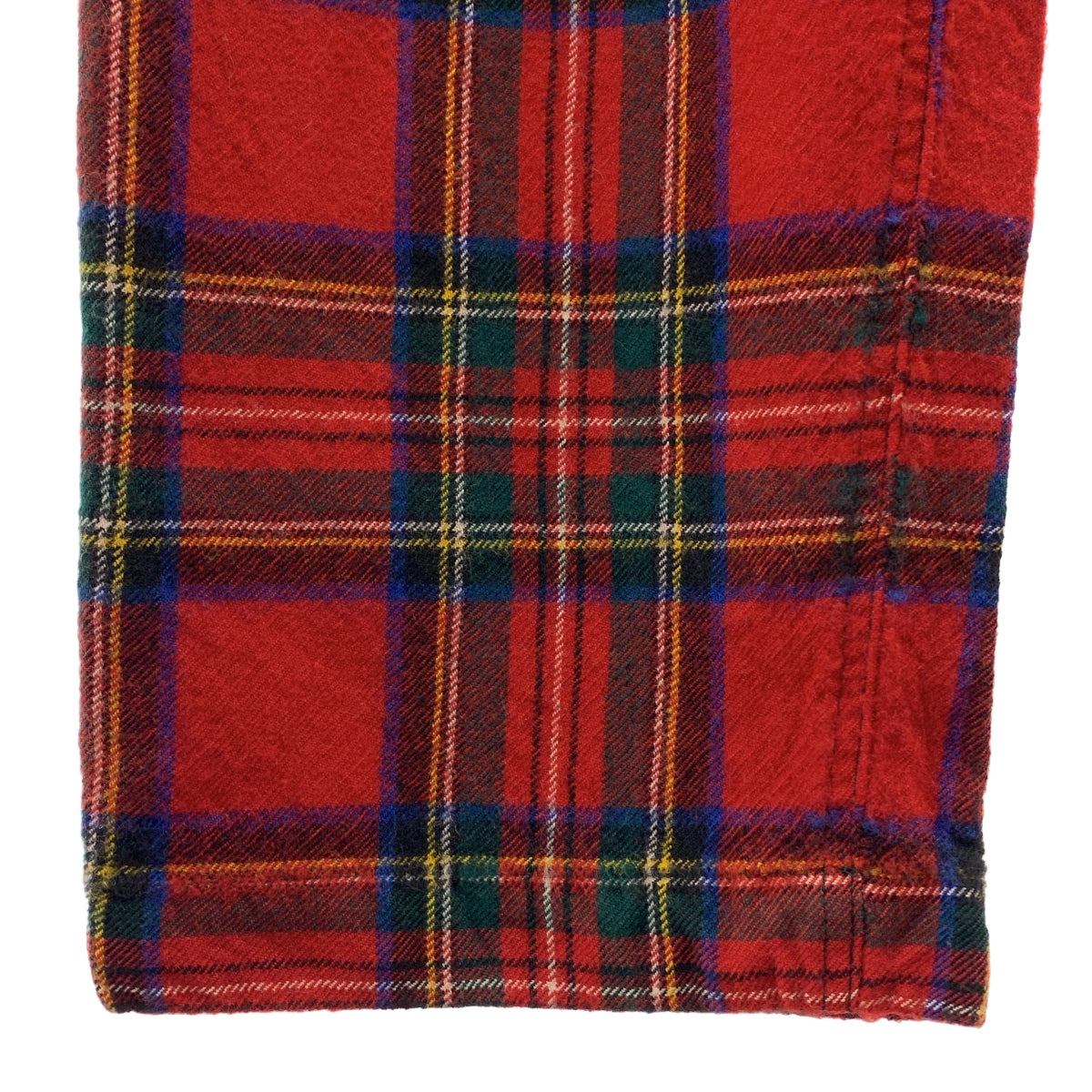 BLACK COMME des GARCONS / 블랙콤 데 갤슨 | 2017AW | 울 축융 타탄 체크 더블 어저스터 팬츠 | M |