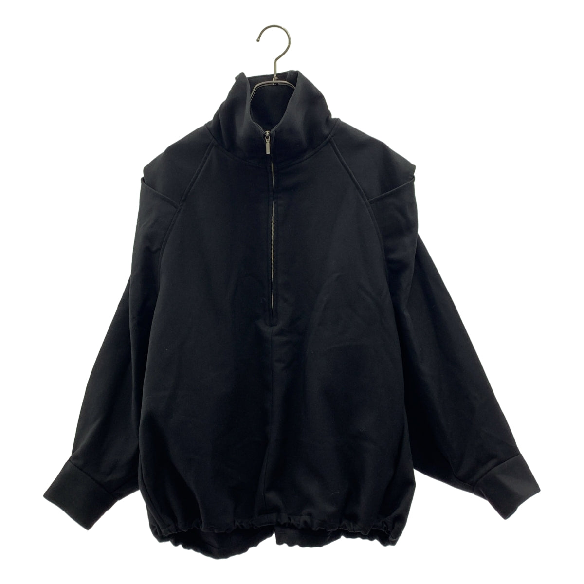 CLANE / 크라네 | 2WAY OFF SHOULDER MODE JERSEY TOPS 하이넥 하프 Zip 저지 탑스 | 1 | 여성