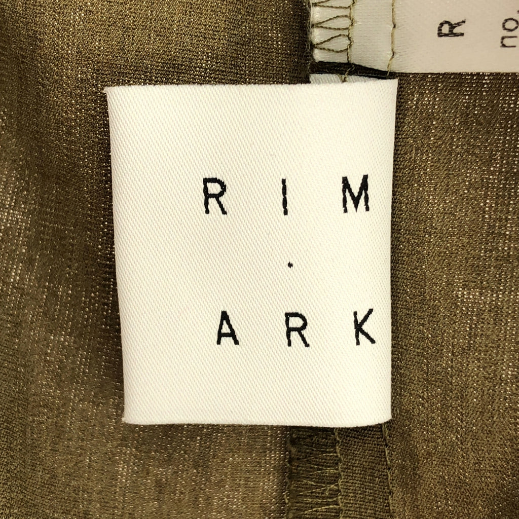 RIM.ARK / リムアーク | Back volume silhouette SH / レギュラーカラー オーバーシャツ | F | オリーブ | レディース