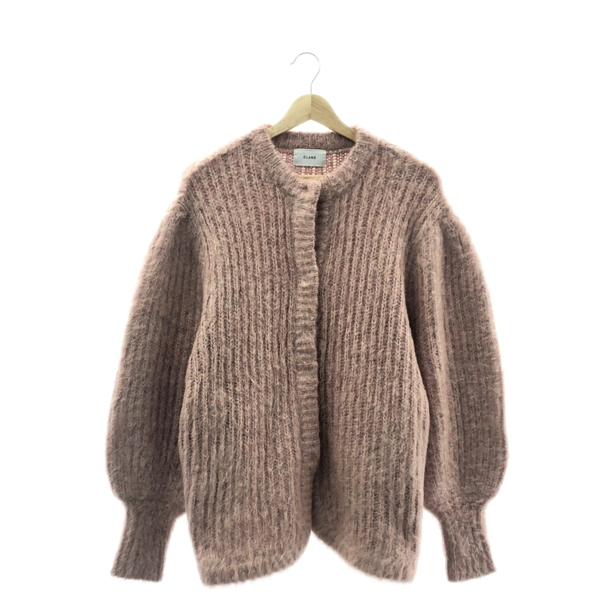 CLANE / クラネ | COLOR MOHAIR SHAGGY CARDIGAN / モヘヤ ウール ニット オーバー カーディガン | 1 | ピンク | レディース