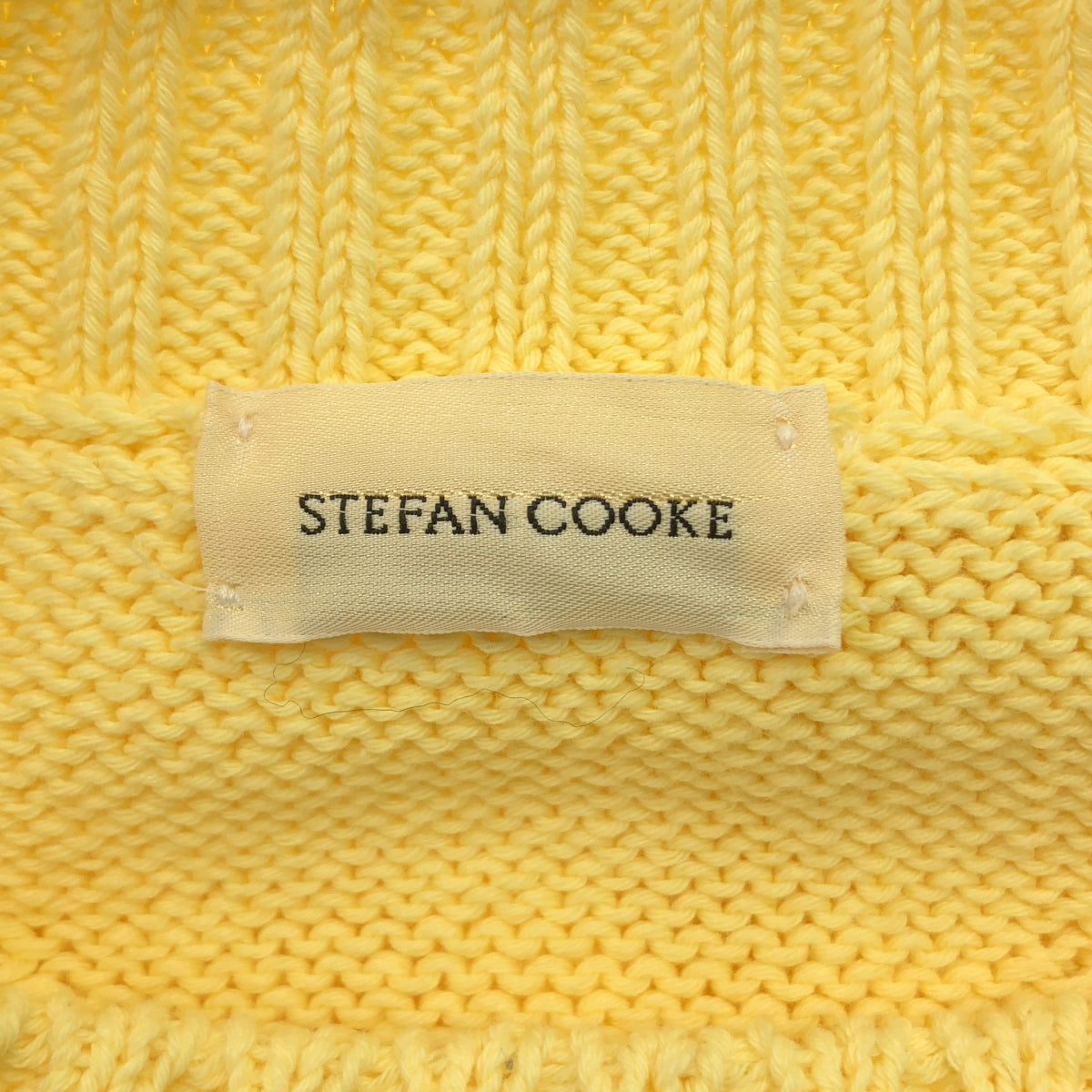 Stefan Cooke | 菱形鏤空針織套頭衫，飾以花卉刺繡和鏤空針織圖案 | XL | 男士