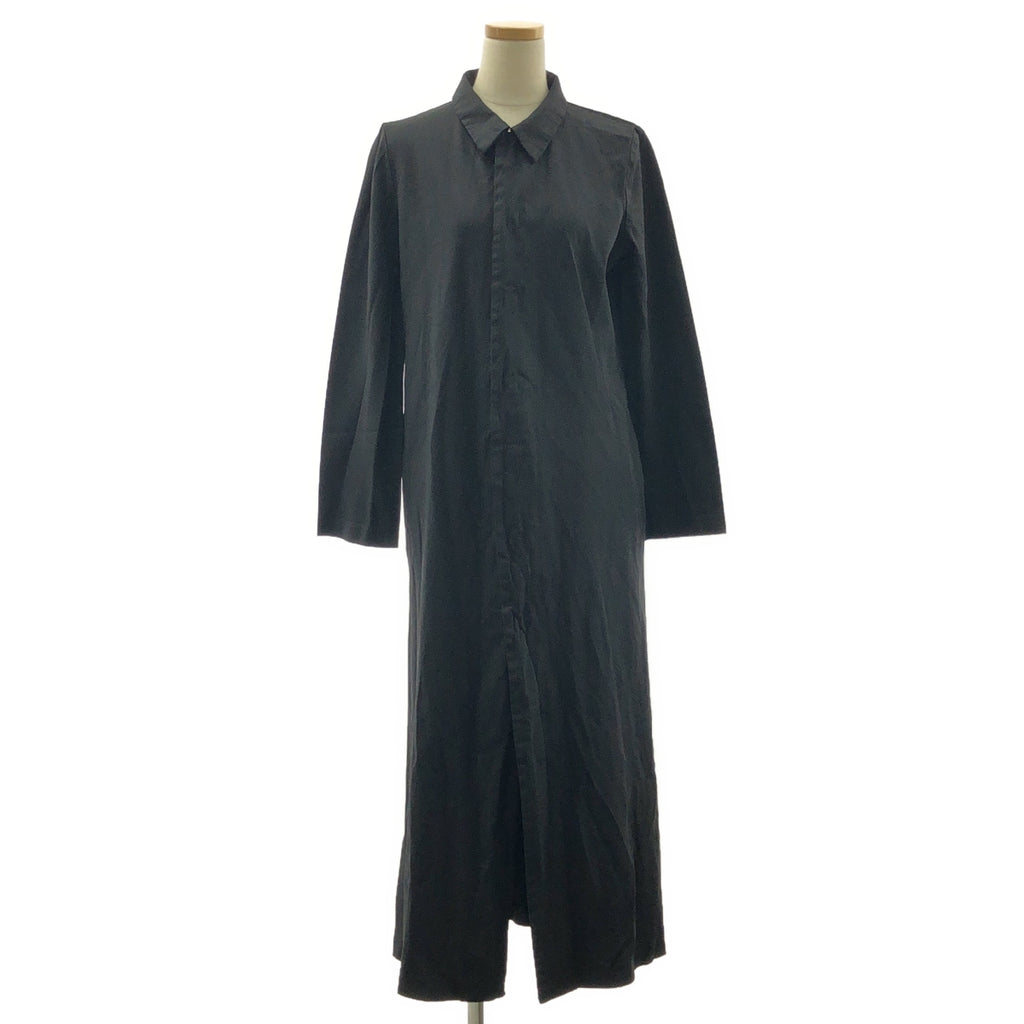 【미품】 COMME des GARCONS COMME des GARCONS / 콤콤 | 2020SS | 폴리 에스테르 제품 가공 후크 식 슬릿 포켓 포함 원피스 | M | 블랙 | 여성