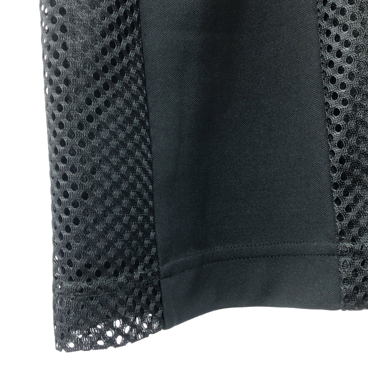 【美品】  COMME des GARCONS HOMME PLUS / コムデギャルソンオムプリュス | 2025SS | ポリエステル メッシュ Tシャツ カットソー | M | ブラック | メンズ