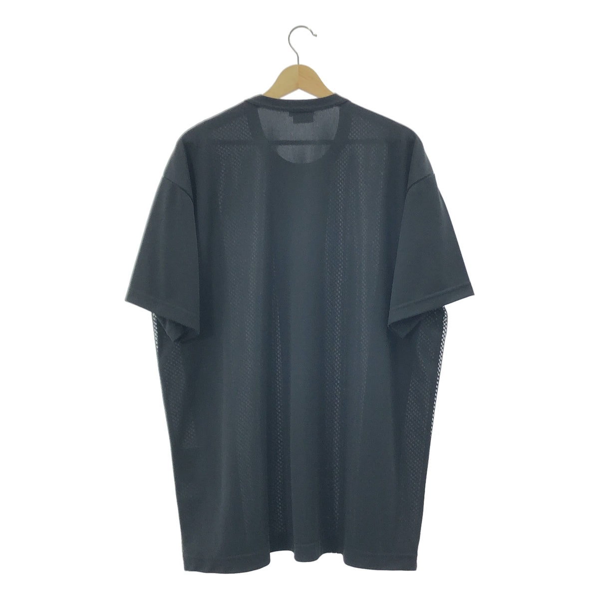 【美品】  COMME des GARCONS HOMME PLUS / コムデギャルソンオムプリュス | 2025SS | ポリエステル メッシュ Tシャツ カットソー | M | ブラック | メンズ
